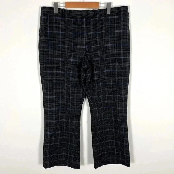 Lewit Black and Blue Plaid Pants - Picture 1 of 7